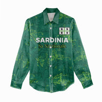 Custom Sardinia Football Women Casual Shirt Natzionale sarda de Bocia