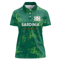Custom Sardinia Football Women Polo Shirt Natzionale sarda de Bocia