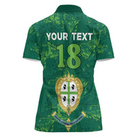 Custom Sardinia Football Women Polo Shirt Natzionale sarda de Bocia