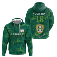 Custom Sardinia Football Zip Hoodie Natzionale sarda de Bocia