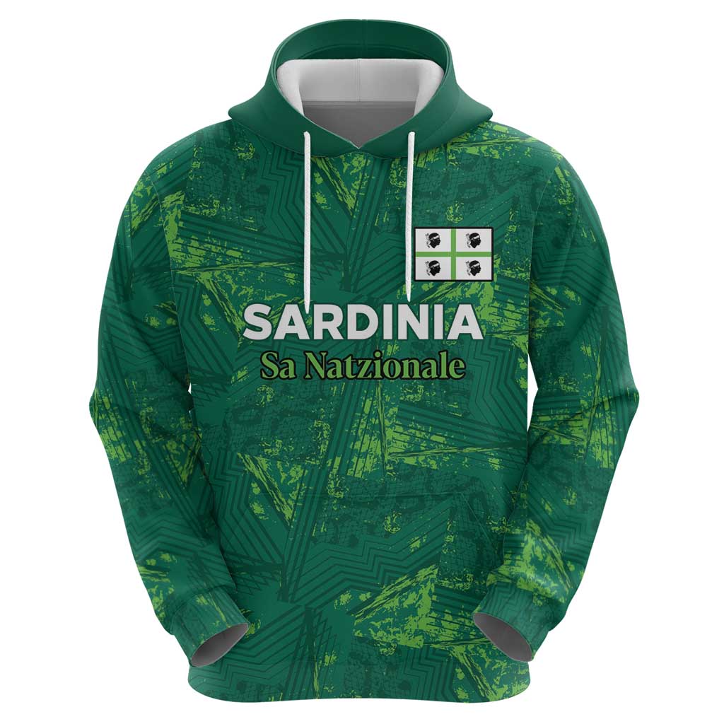Custom Sardinia Football Zip Hoodie Natzionale sarda de Bocia