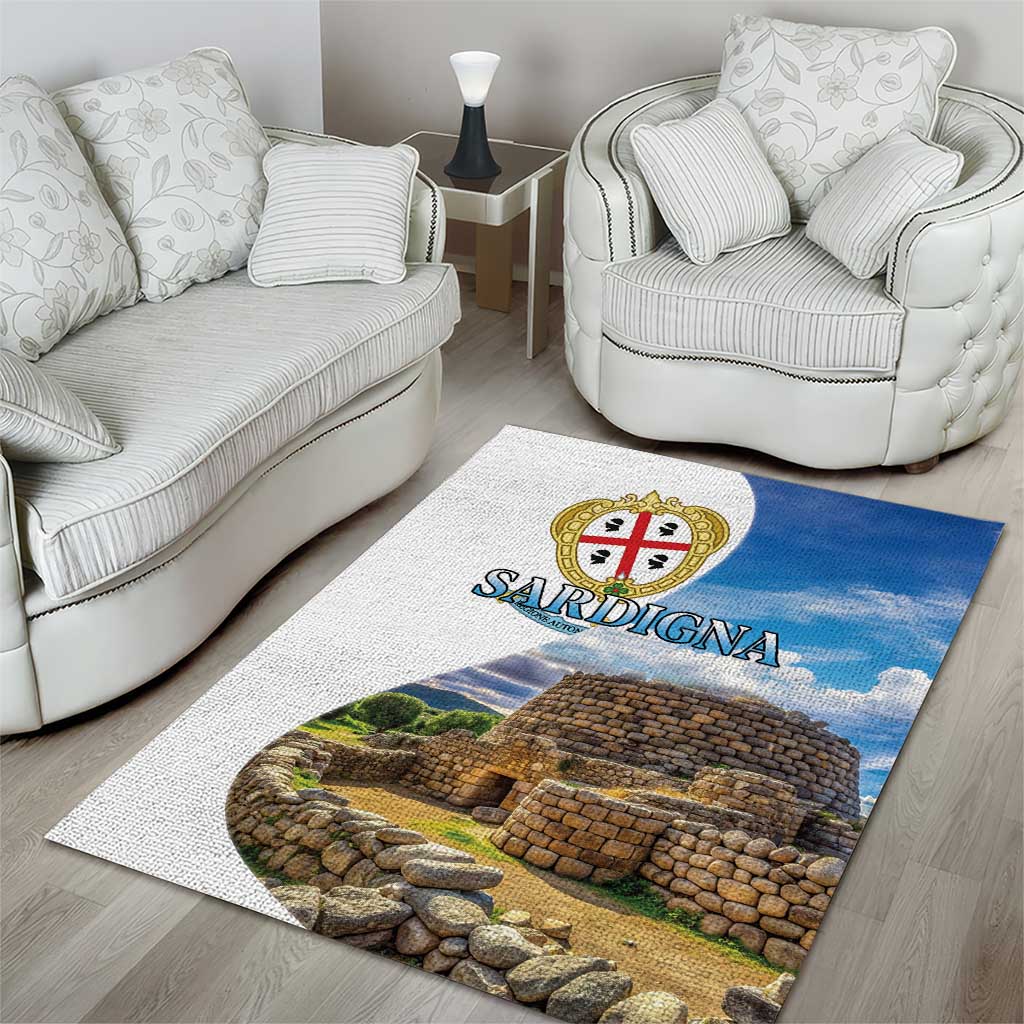 Sardinia Italy Area Rug Santu Antine With Map