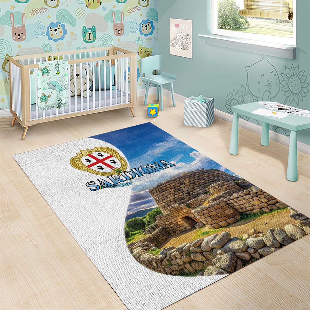 Sardinia Italy Area Rug Santu Antine With Map