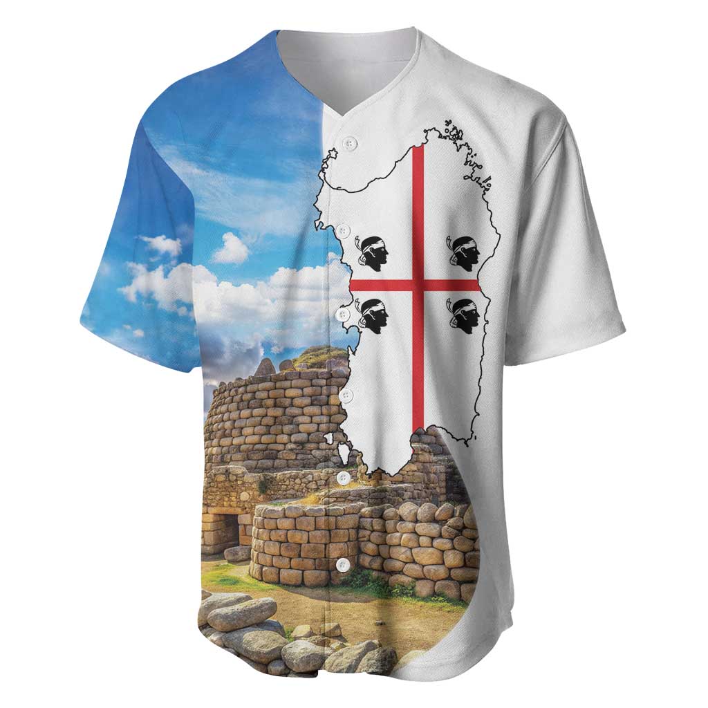 Sardinia Italy Baseball Jersey Santu Antine With Map