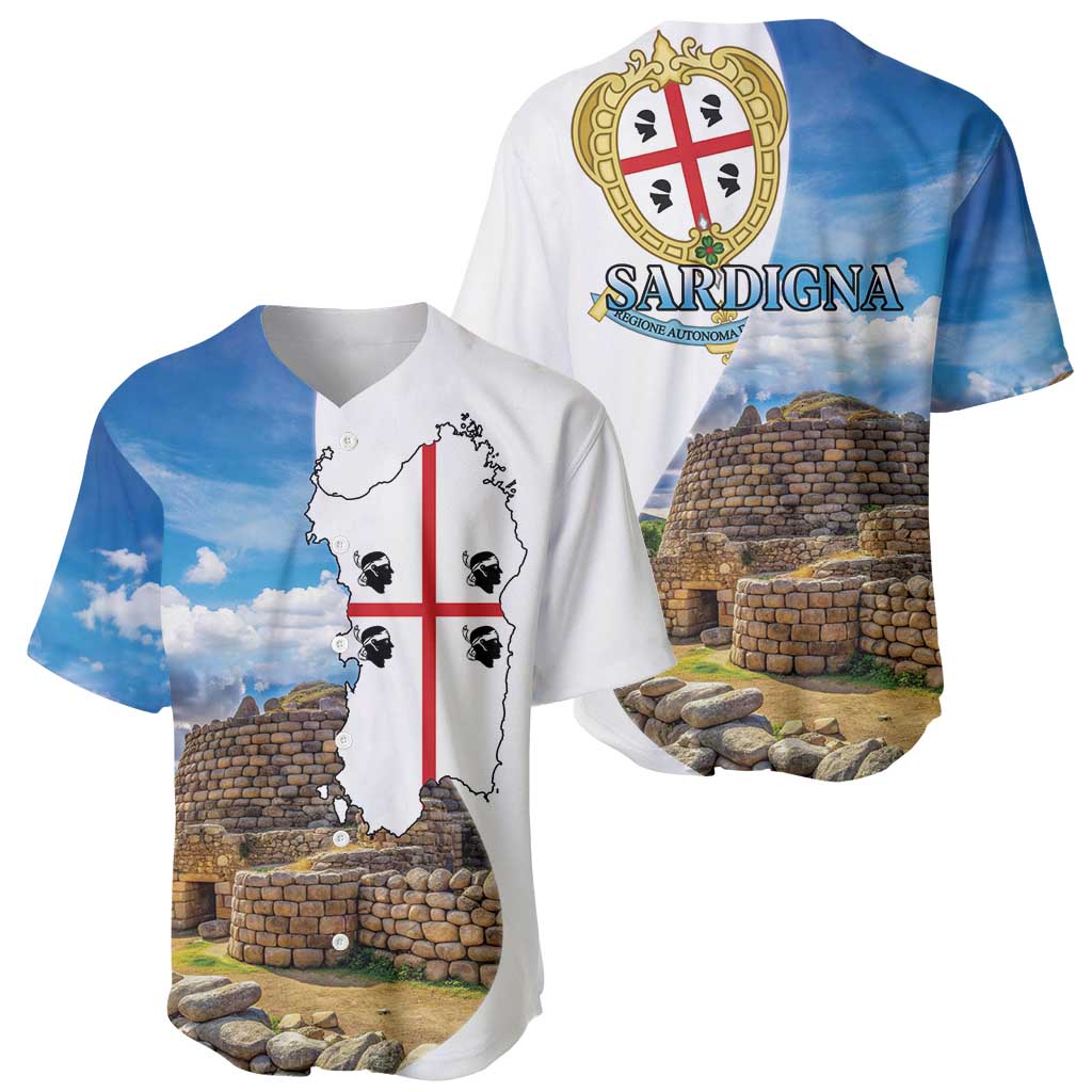 Sardinia Italy Baseball Jersey Santu Antine With Map