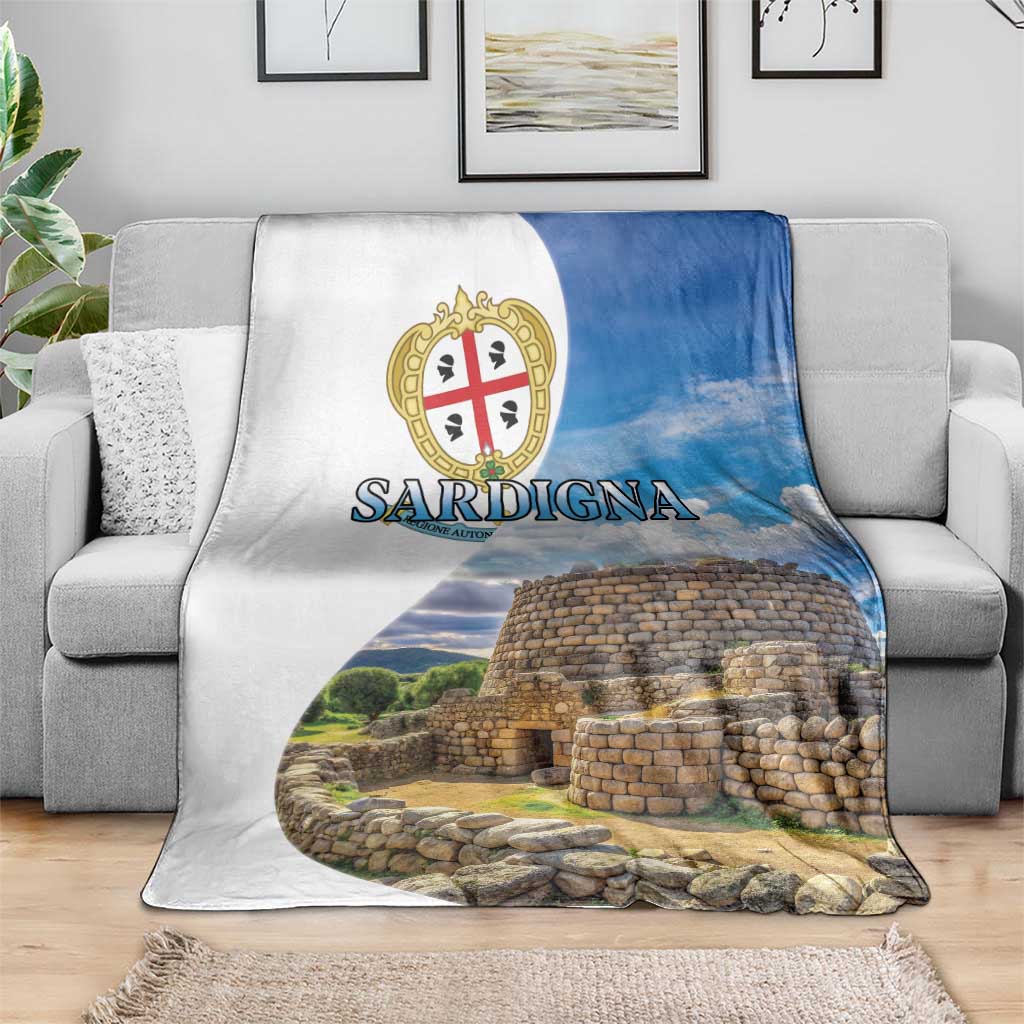 Sardinia Italy Blanket Santu Antine With Map