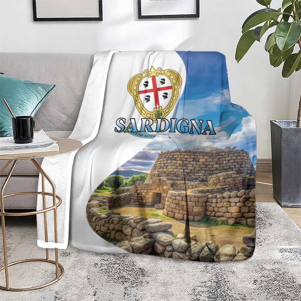 Sardinia Italy Blanket Santu Antine With Map