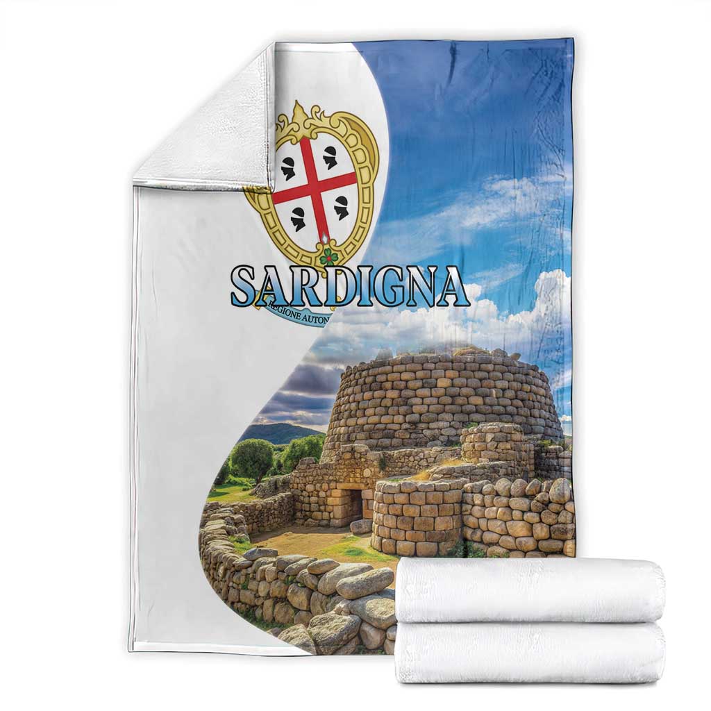 Sardinia Italy Blanket Santu Antine With Map