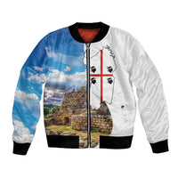 Sardinia Italy Bomber Jacket Santu Antine With Map