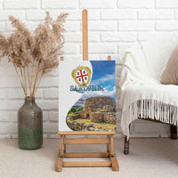 Sardinia Italy Canvas Wall Art Santu Antine With Map