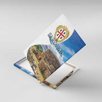 Sardinia Italy Canvas Wall Art Santu Antine With Map