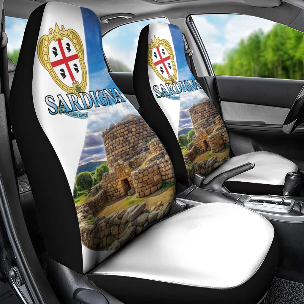 Sardinia Italy Car Seat Cover Santu Antine With Map