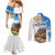 Sardinia Italy Couples Matching Mermaid Dress and Long Sleeve Button Shirt Santu Antine With Map