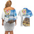 Sardinia Italy Couples Matching Off Shoulder Short Dress and Hawaiian Shirt Santu Antine With Map