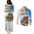 Sardinia Italy Couples Matching Puletasi and Long Sleeve Button Shirt Santu Antine With Map
