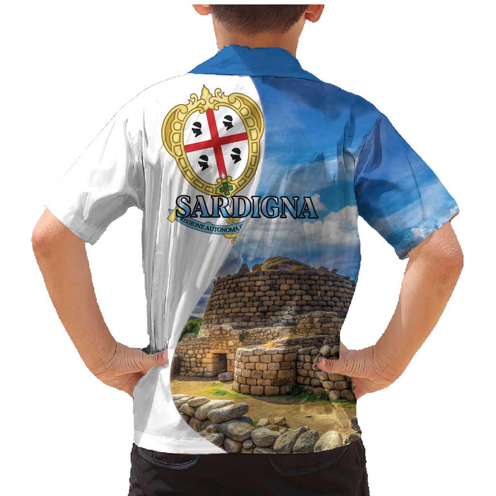 Sardinia Italy Family Matching Mermaid Dress and Hawaiian Shirt Santu Antine With Map