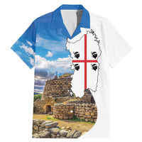 Sardinia Italy Family Matching Mermaid Dress and Hawaiian Shirt Santu Antine With Map