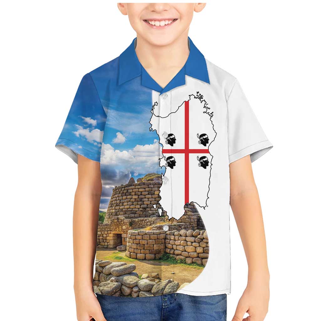 Sardinia Italy Family Matching Mermaid Dress and Hawaiian Shirt Santu Antine With Map