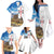 Sardinia Italy Family Matching Off The Shoulder Long Sleeve Dress and Hawaiian Shirt Santu Antine With Map