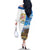 Sardinia Italy Family Matching Off The Shoulder Long Sleeve Dress and Hawaiian Shirt Santu Antine With Map
