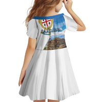 Sardinia Italy Family Matching Off Shoulder Maxi Dress and Hawaiian Shirt Santu Antine With Map