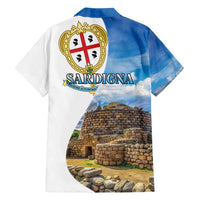 Sardinia Italy Family Matching Off Shoulder Maxi Dress and Hawaiian Shirt Santu Antine With Map