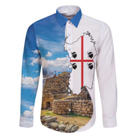 Sardinia Italy Family Matching Puletasi and Hawaiian Shirt Santu Antine With Map