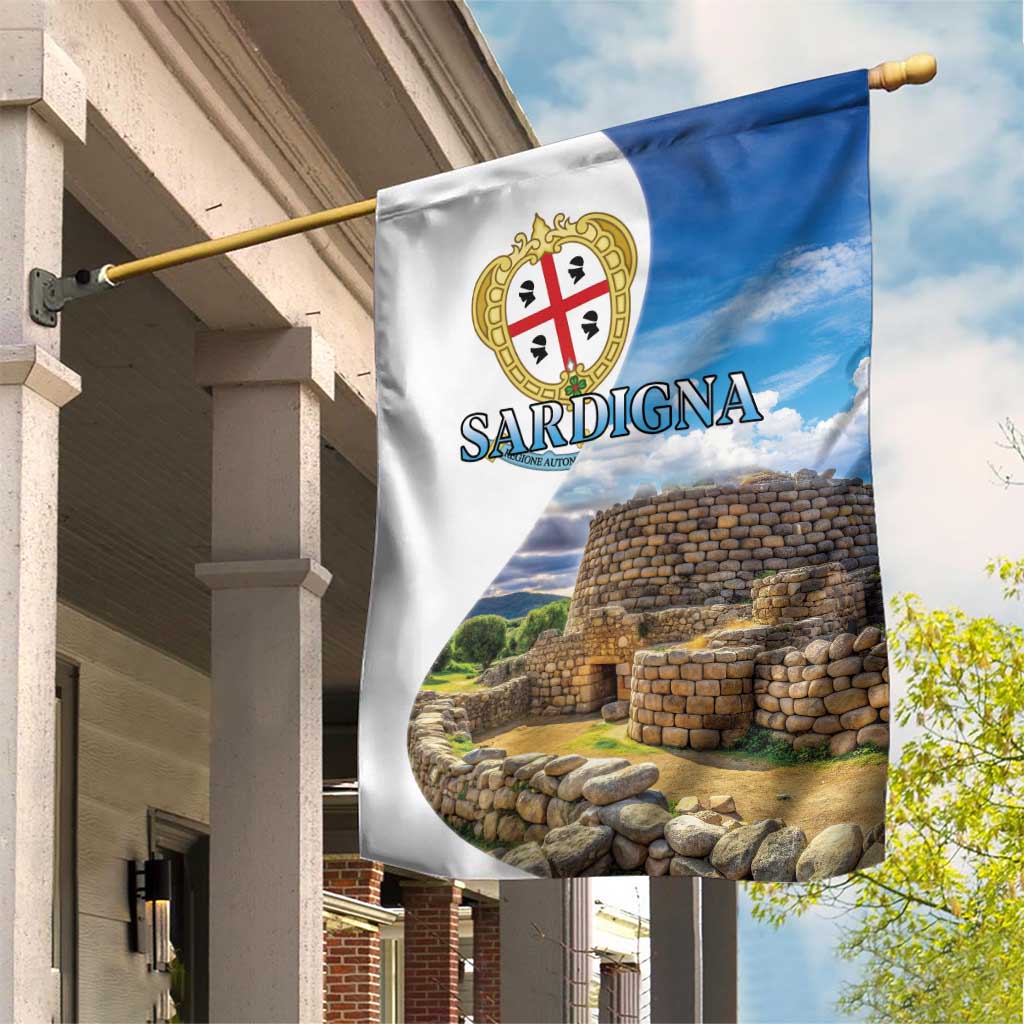 Sardinia Italy Garden Flag Santu Antine With Map