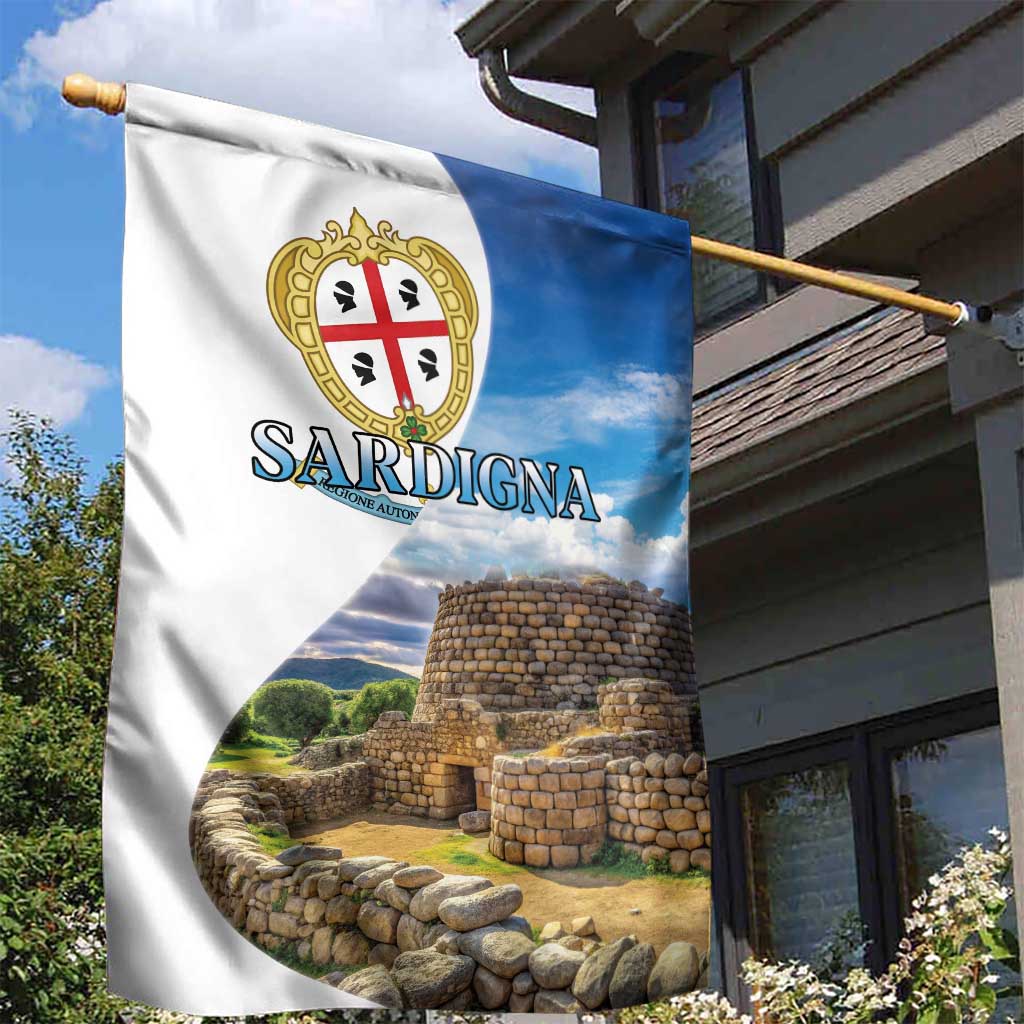 Sardinia Italy Garden Flag Santu Antine With Map