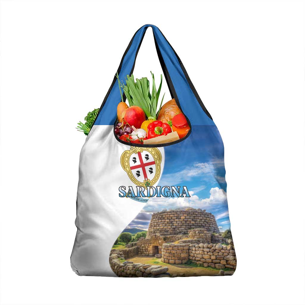 Sardinia Italy Grocery Bag Santu Antine With Map