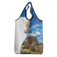 Sardinia Italy Grocery Bag Santu Antine With Map