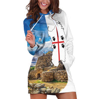 Sardinia Italy Hoodie Dress Santu Antine With Map