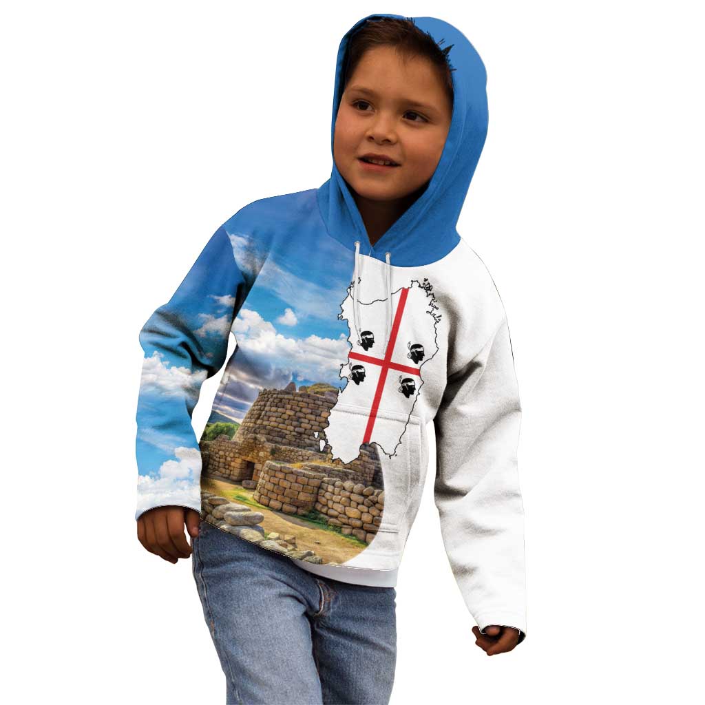 Sardinia Italy Kid Hoodie Santu Antine With Map