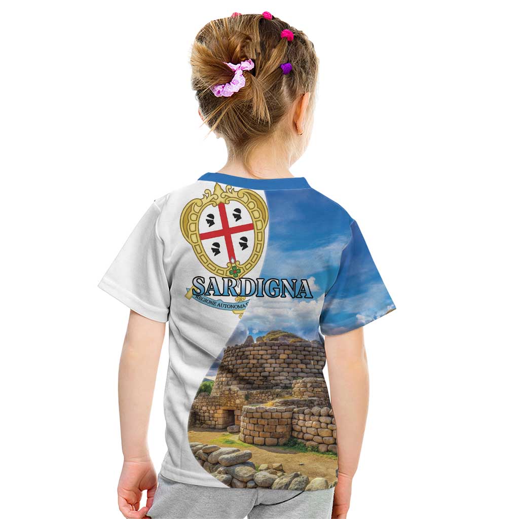 Sardinia Italy Kid T Shirt Santu Antine With Map