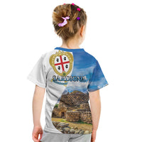 Sardinia Italy Kid T Shirt Santu Antine With Map