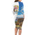 Sardinia Italy Long Sleeve Bodycon Dress Santu Antine With Map