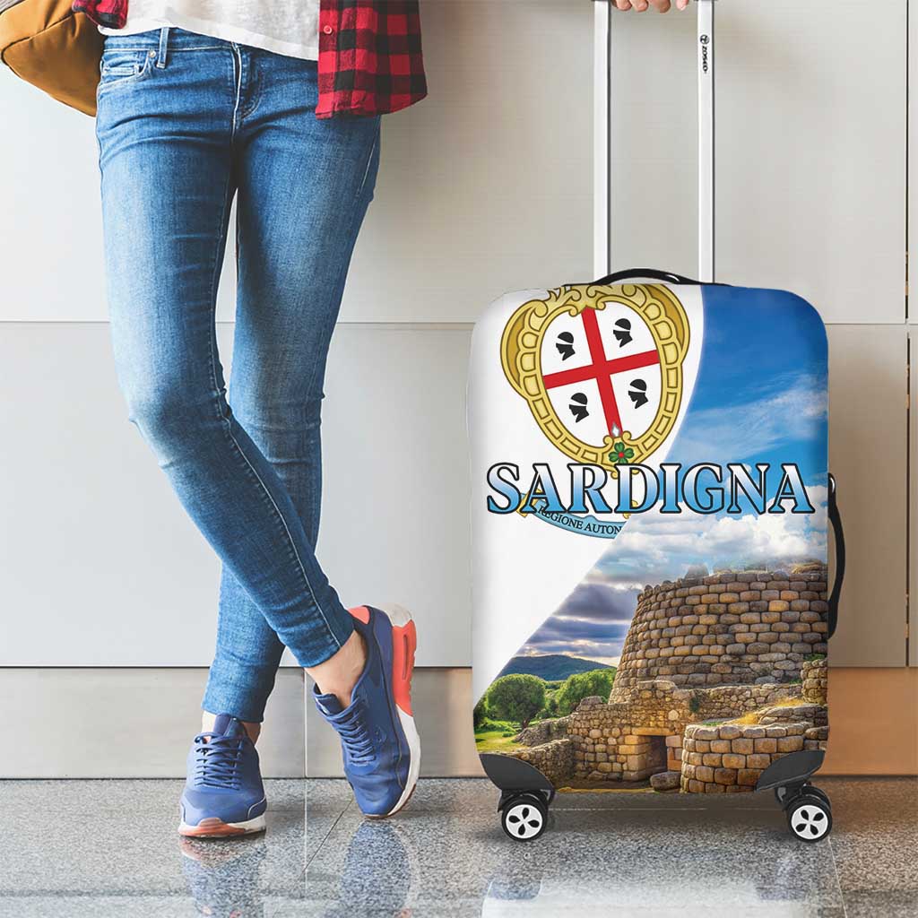Sardinia Italy Luggage Cover Santu Antine With Map