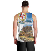 Sardinia Italy Men Tank Top Santu Antine With Map