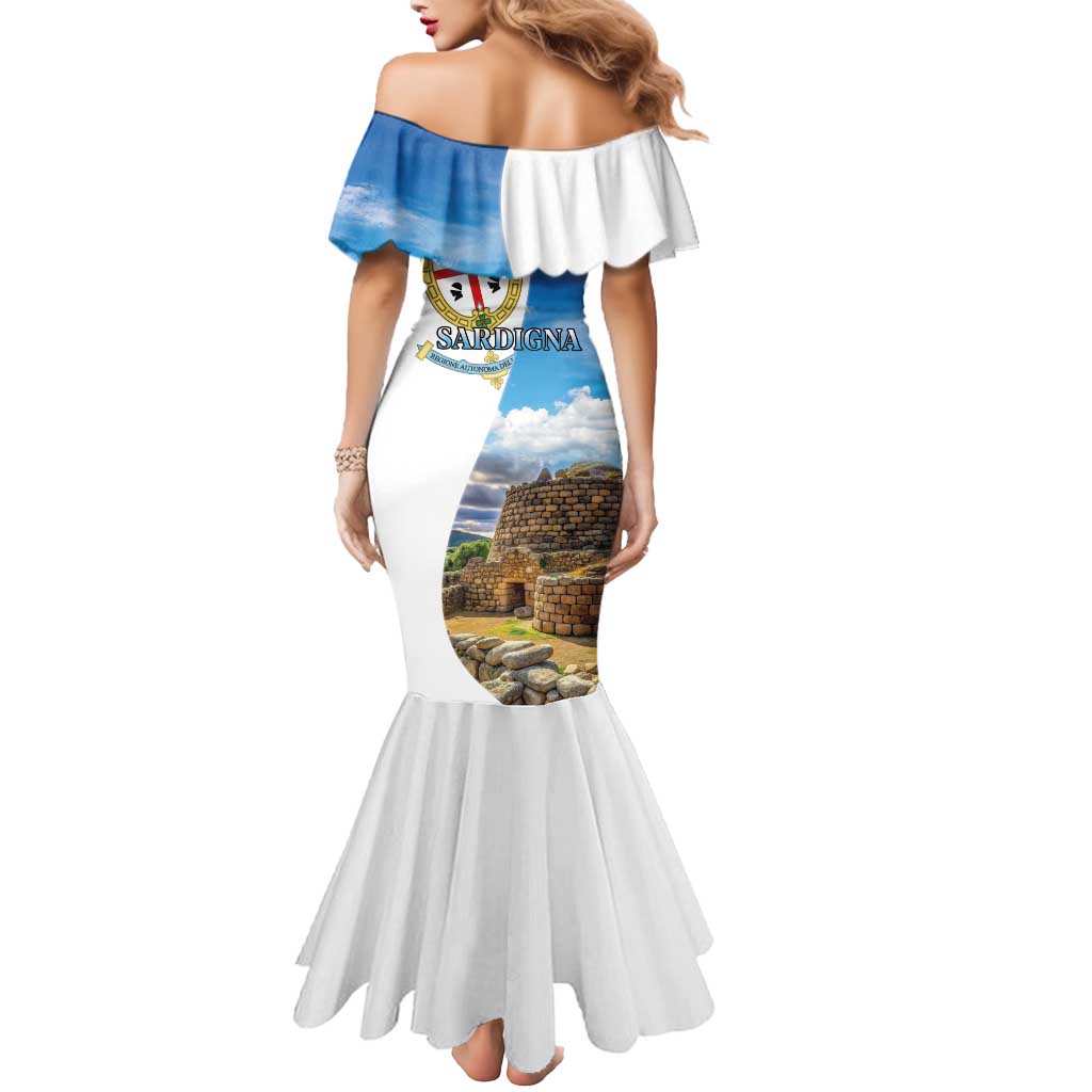 Sardinia Italy Mermaid Dress Santu Antine With Map