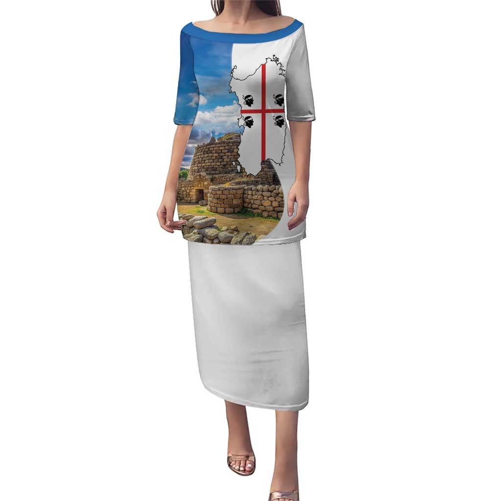 Sardinia Italy Puletasi Santu Antine With Map