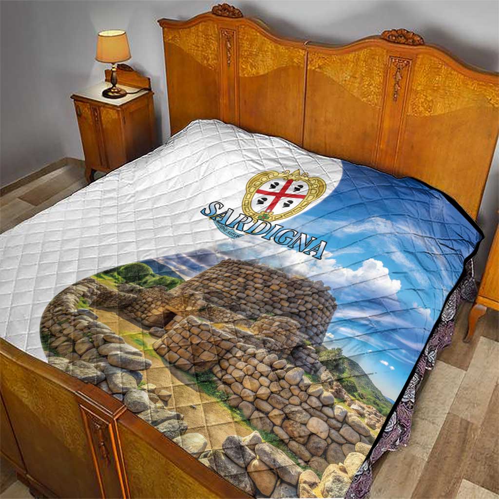 Sardinia Italy Quilt Santu Antine With Map