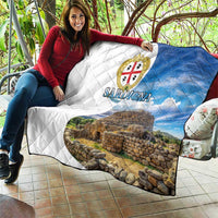Sardinia Italy Quilt Santu Antine With Map
