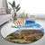Sardinia Italy Round Carpet Santu Antine With Map