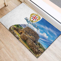 Sardinia Italy Rubber Doormat Santu Antine With Map