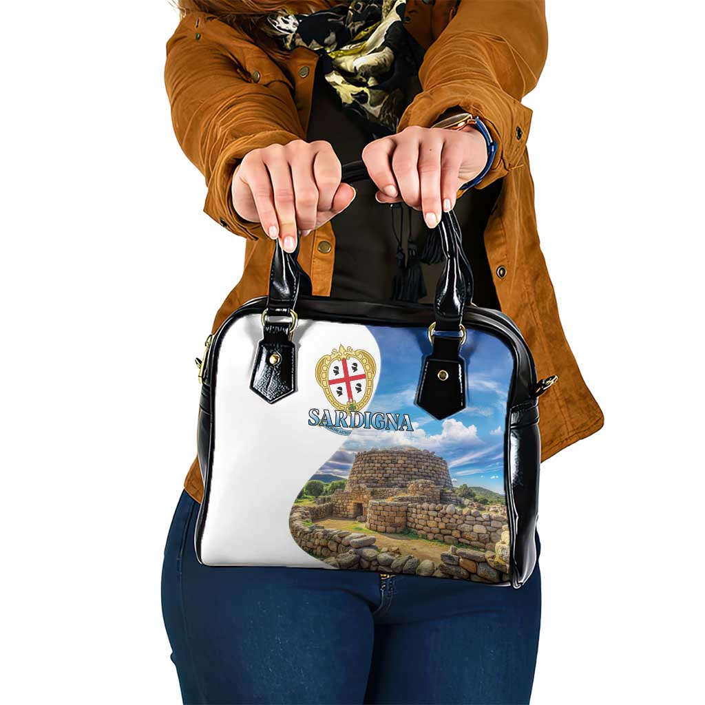 Sardinia Italy Shoulder Handbag Santu Antine With Map