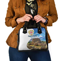 Sardinia Italy Shoulder Handbag Santu Antine With Map