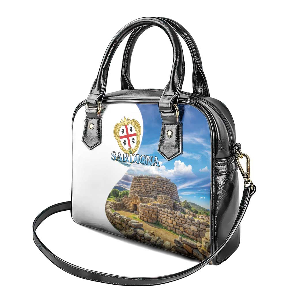 Sardinia Italy Shoulder Handbag Santu Antine With Map
