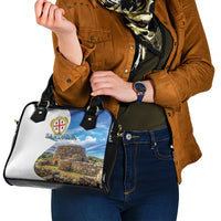 Sardinia Italy Shoulder Handbag Santu Antine With Map