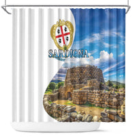 Sardinia Italy Shower Curtain Santu Antine With Map
