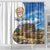 Sardinia Italy Shower Curtain Santu Antine With Map